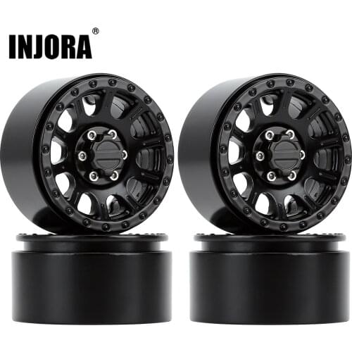 INJORA 249g/pcs Heavy 2.2" Beadlock Metal Wheel Rim for 1/10 RC Crawler Car Axial SCX10 90046 Wraith RR10 Traxxas TRX-6