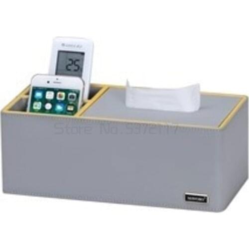 Multifunctional paper towel box living room household modern tea table sundries remote control storage box