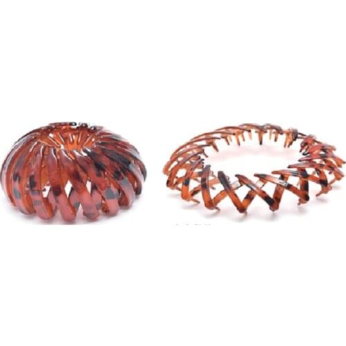 Fashion Women Bun Crystal Hair Claw Horsetail Buckle Hair Clip Bird Nest Expanding Hair Accessories Female Ponytail Headwear 12P