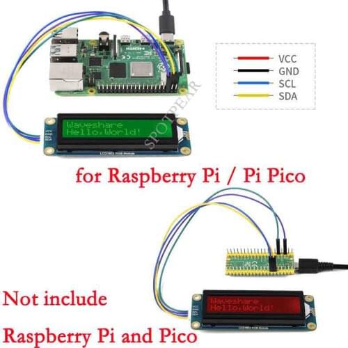 LCD1602 Display Module I2C Bus Screen LCD RGB Backlight for Arduino Raspberry Pi Pico STM32