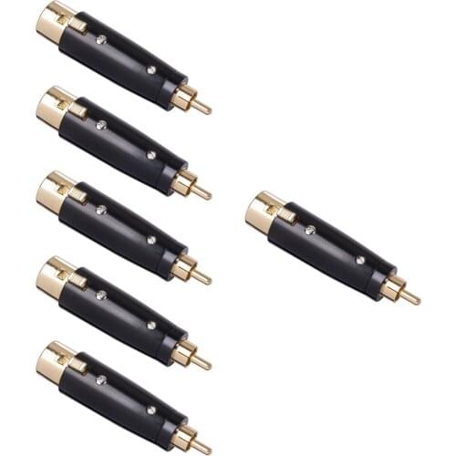 2021 New RCA Male XLR Female Audio Adapter Gold Plated Microphone Converter Audio Adapter Gold Plated Connector