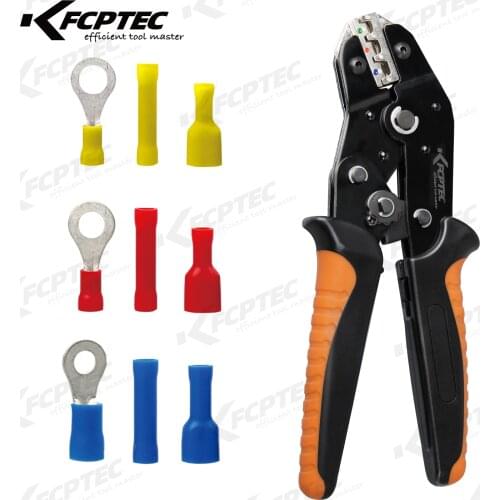 SN-02C Adjustable cable lugs crimping tool for Insulated Wire Connector 0.25-2.5mm² Terminals Electrical Crimp Crimper Plier