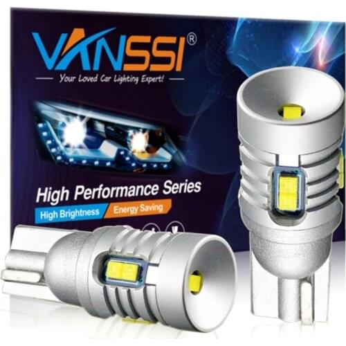 Super Bright 6000K White 1000lm T10 W5W 194 LED Bulb CANBUS Free LED Parking Trunk License Plate Dome Light DC12-24V