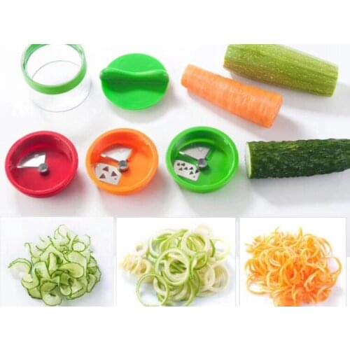 3-in-1 grater, creative combination cutter, spiral grater, 3-piece set