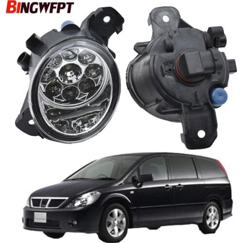 Fog Light Assembly Car Front Bumper LED Fog Light Right + Left 12V Halogen lamp For Nissan Presage 2004 2005 2006