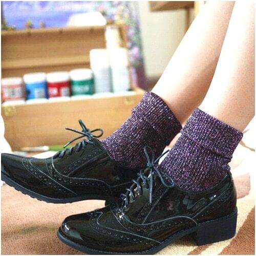 Hot Sales Fashion Spring Winter Womens Socks 100% Cotton Comfortable Silver Onion All-match Tube Piles of Flanging Socks