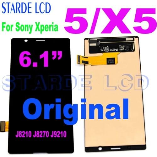 6.1" Original LCD For Sony Xperia 5 LCD Display Touch Screen Digitizer Assembly Replace Parts For Sony X5 lcd J8210 J8270 J9210