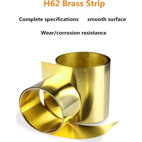 1 Meter/Roll H62 Thin Brass Strip Thickness Brass Sheet Gold Film Brass Foil Brass plate