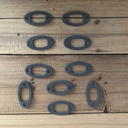 10pcs/lot Muffler Silencer Exhaust Sealing Gasket Fit For Zenoah G2500 2500 25cc STIGA ama GGP ALPINA Top Handle Pruner YD-25