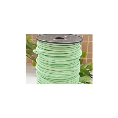 100meters aquamarine color round fabric wire pendant lamp cable