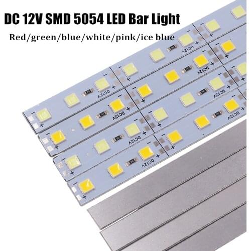 DC 12V Led Hard Bar Strip Light 25cm 50cm SMD 5054 Aluminium Rigid Strip Kitchen Under Cabinet Lamp