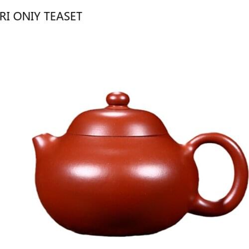140ml Traditional Raw Ore Dahongpao Filter Teapot Chinese Yixing Purple Clay Teapots Home Zisha Beauty Kettle Customized Tea Set