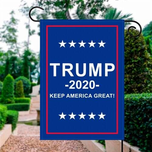 2020 American President Donald Trump Double Sided Flag US Election Outdoor Decor for Yard Garden Home (Flagpole Not Included)