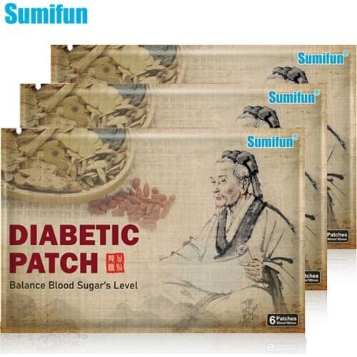 24pcs Diabetic Patch Balance Blood Sugar Reduce Glucose Content Chinese Medical Ingredients Patch Herb Plaster Health Care D3058