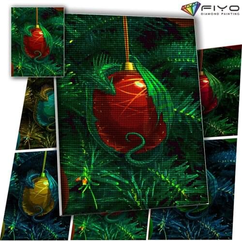 5D DIY Diamond Painting Dragon and Fruit Mosaic Full Drill Square/Round Diamond Embroidery Cross Stitch Kits Home Wall Decor Art