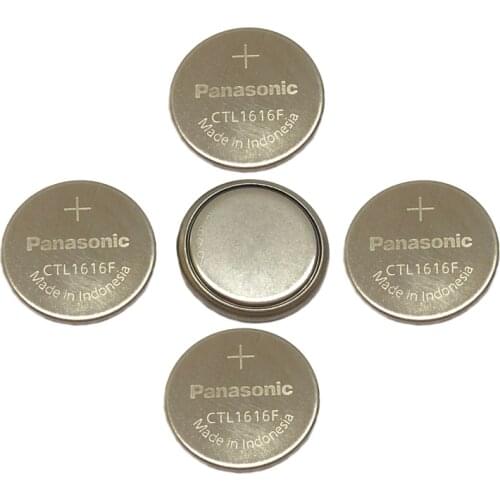 5pcs/lot Panasonic Solar CTL1616 CTL1616F Replacement Rechargeable Battery Cell Watch Button Coin Batteries CTL 1616