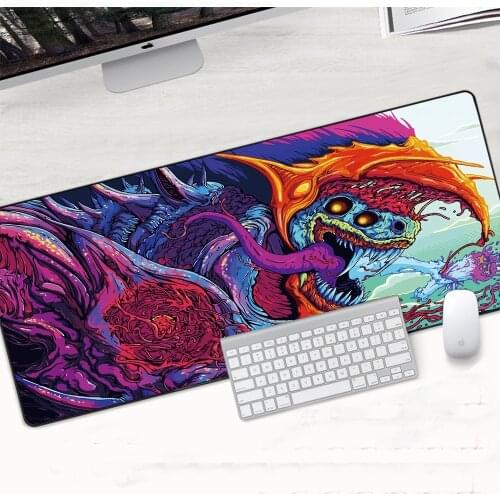 CSGO XL Lockedge Large Gaming Mouse Pad Computer Gamer CS GO Keyboard Mouse Mat Hyper Beast Desk Keyboard Mousepad for PC Laptop