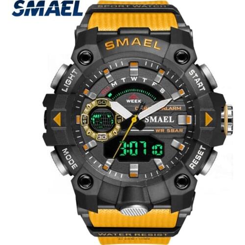 Sport Watch Waterproof Male Clock Alarm Quartz Movement Stopwatch 12/24H Timing reloj 8040 Mens Watch Wristwatch Quartz Digital