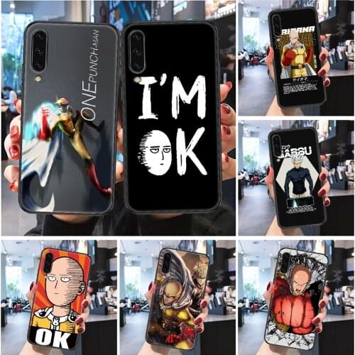 One Punch Man Anime Phone case For Samsung Galaxy A 3 5 7 8 10 20 21 30 40 50 51 70 71 E S 2016 2018 4G black tpu coque fashion