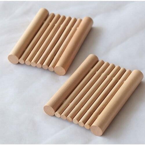 Wood Soap Dish Wooden Soap Tray Holder Storage Soap Rack Plate Box Container for Bath Shower Plate Bathroom F20173668