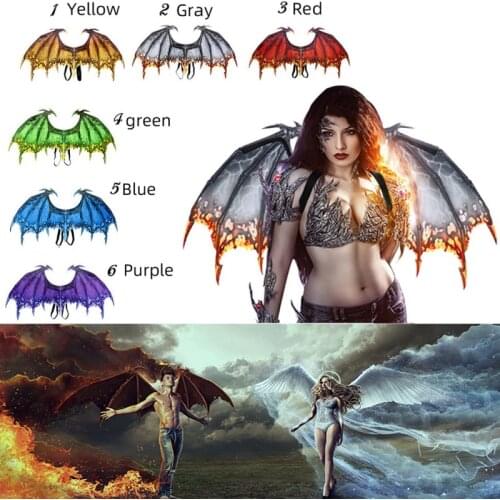 Halloween Dragon Wings Costume Dance Props Adult Non-woven Dragon Wings Theme Party Cosplay Accessories For Kids Adults