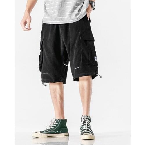 Summer new work clothes shorts mens amikha three-dimensional pocket casual shorts mens