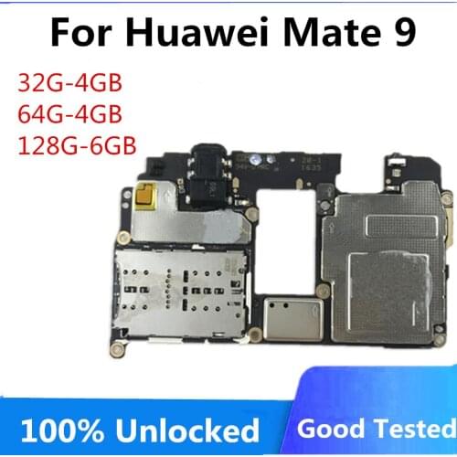 Logic Board For Huawei Mate 9 Motherboard Original Unlocked Mainboard For Huawei Mate 9 With Android System 32gb 64gb 128gb