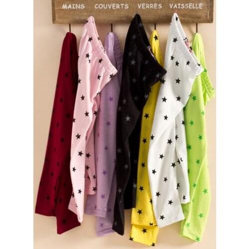 MERI AMMI Children Girl Fashion Clothing Baby Flower Dots Stars Leggings For 2-7 Year Girl