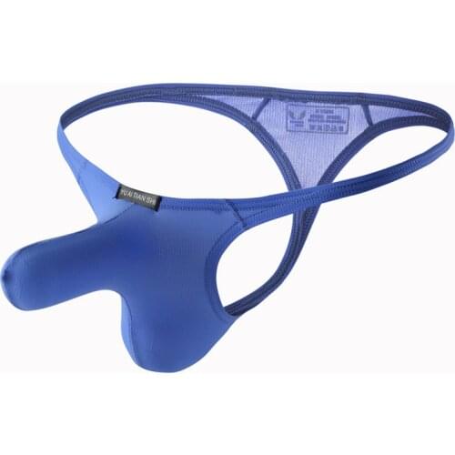 Mens Sexy Thongs Elephant Nose Bikini Gay Men Underwear T-Tack Thong G String Homme Jockstrap Briefs Male Sexy U Pouch Panties