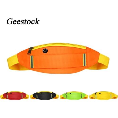 Geestock Waist Pack Reflective Running Fanny Pack for Women Belts Bags Outdoor Sports Unisex Fashion Hip Bag Phone Pouch Cycling