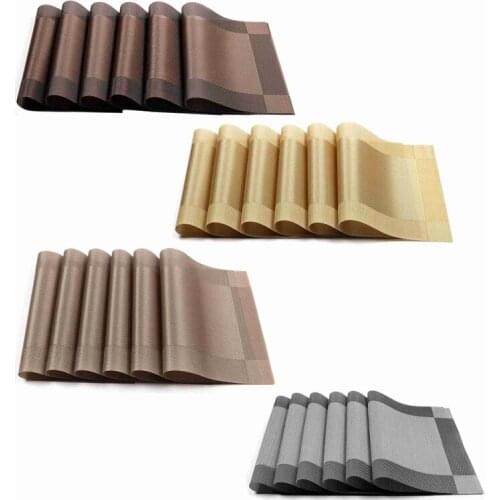 Placemat, Crossweave Woven Non-Slip Insulation Placemat Washable Table Mats