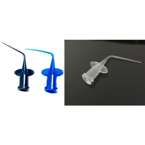 Dental Endodontic Disposable Syringe Irrigation Tips Clear/Blue/Black 100pcs/Pack