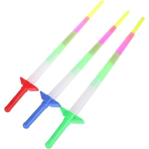Lightsaber New Rainbow Laser Sword Extendable Light Up Toys Flashing Wands Led Sticks Party Random Color