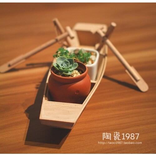 Bonsai decoration ship model home decoration Creative Gifts Figurine Garden Miniatures