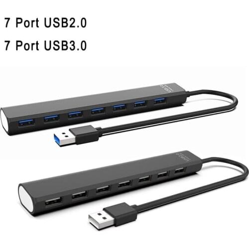 USB Hub 7 Port USB3.0/USB2.0 HUB Quickly Expand The USB3.0 High-Speed Transmission Interface For Desktop PC/Notebook USB 3.0 HUB