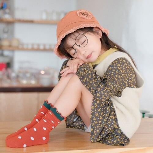 Seven &mami Women Gilrs Funny Socks With Picot Spot Striped Cotton Fashion Harajuku Unisex Sock 1 Pair color- patched Hockn
