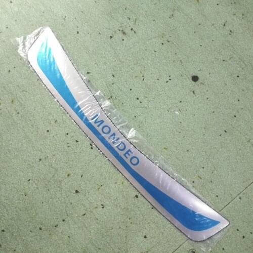 Stainless steel Protective Pad On The Rear Trunk Trim Lid Threshold rear door sill For Ford Mondeo 2009-2012