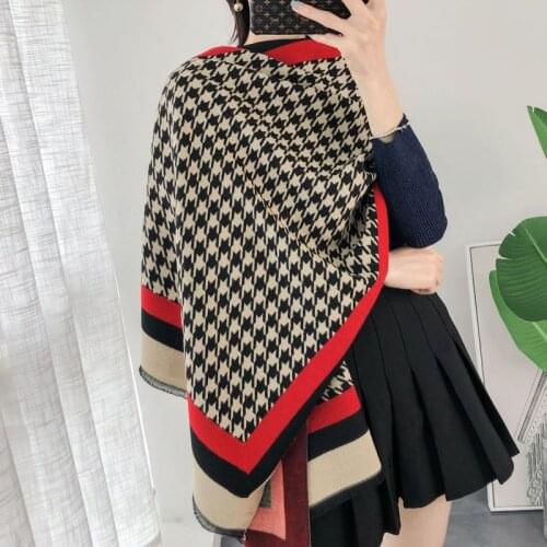 2020 Brand Women Foulard Cashmere Scarf Winter Pashmina Warm Shawls And Wraps Lady Print Thick Blanket Neck Scarves Bufanda