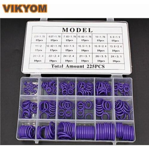 15 grids 18 grids Fluororubber Sealing ring of automobile air-conditioning compressor O-ring Auto repair tools