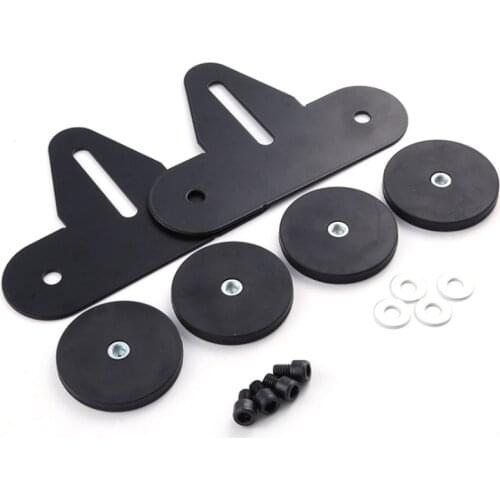 2Pcs Car Roof LED Light Bar Durable Mount Bracket Strong Magnetic Base Holder for SUV Roof Bar Holder