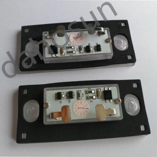 2Pcs Dahosun 3SMD Free Error White LED License Plate Lamp for Audi A3 8L 2001-2003 A4 B5 car styling