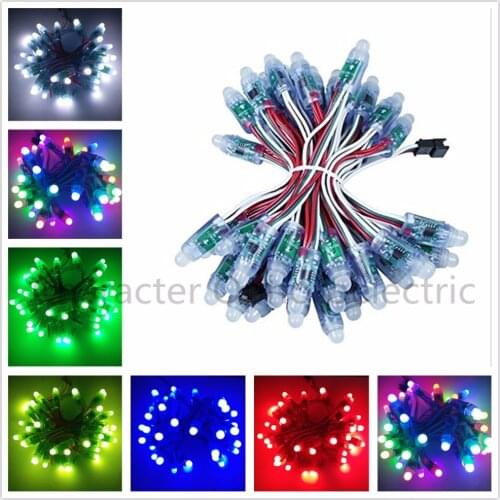 200 pcs/lot 12mm WS2811 2811 IC RGB Led Module String Waterproof DC 5V Digital Full Color LED Pixel Light