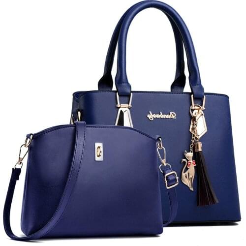 2020 2pcs/set Women Handbags Fashio Casual Totes Luxury Handbags Designer Shoulder Bags Elegant Bags Women Bag