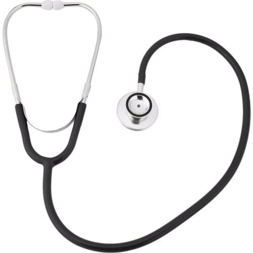 2019 New Double Dual Head Stethoscope Single Tube Doctor Nurse Professional Cardiology Stethoscope Aluminium Alloy Health Care