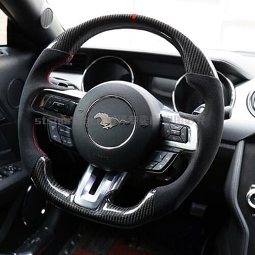 2021 Suitable For Ford 18-20 Mustang Modified Carbon Fiber Steering Wheel