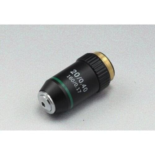 20X Achromatic Objective Lens for Biological Microscope with Conjugate Distance 195 mm