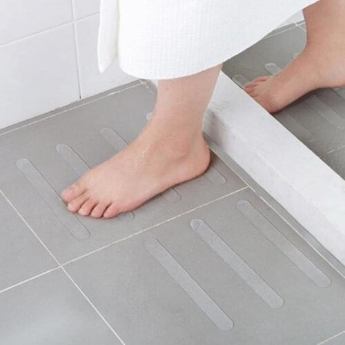 5PCS/Set Bathroom Slip Stickers Transparent Non-Slip Tape Anti-Slip Strip For Stair Steps Toilet Bathroom Shower Room Bathtub