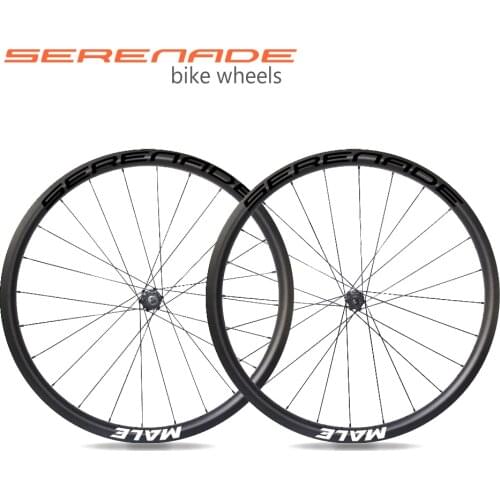 700C Carbon Aero Wheelset Disc Brake 30mm Tubeless Clincher Rims SR032 Lightweight Hub Carbon Complete Wheel for Road Bicycle