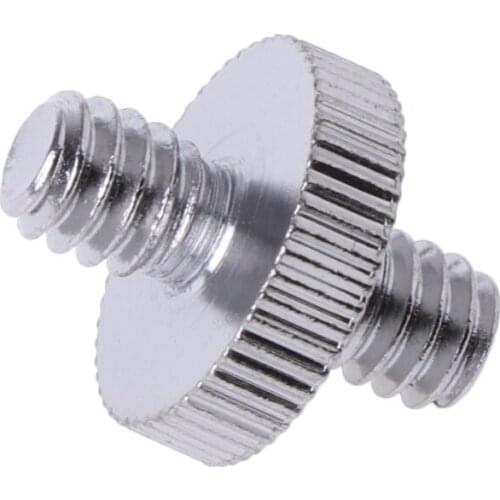 Double-headed 1/ 4" Male Screw Thread Convert Adapter For Camera Tripod Ballhead