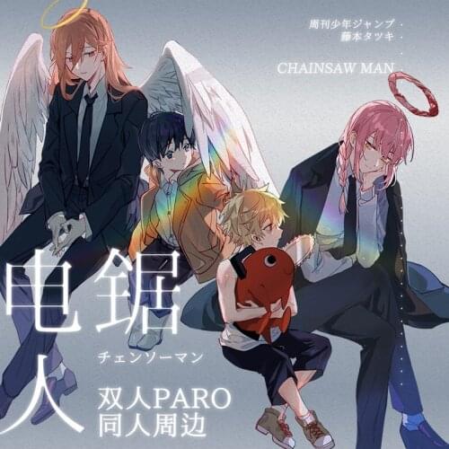 Anime Chainsaw Man Makima Hayakawa Aki Acrylic Stand Model Figure Badge Button Brooch Pin Medal Metal Through card Postcard